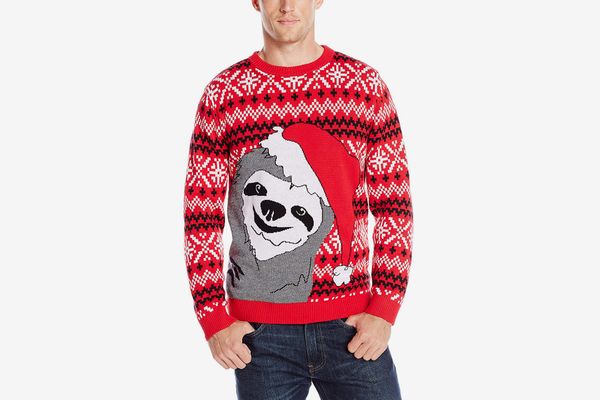 Alex Stevens Men’s Slothy Christmas Ugly Christmas Sweater