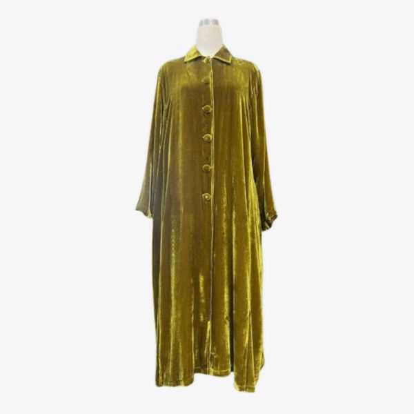 Hanoi Square Silk Velvet Coat