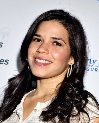 Actress America Ferrera attends the Women in the World Summit 2013 on April 4, 2013 in New York, United States. 