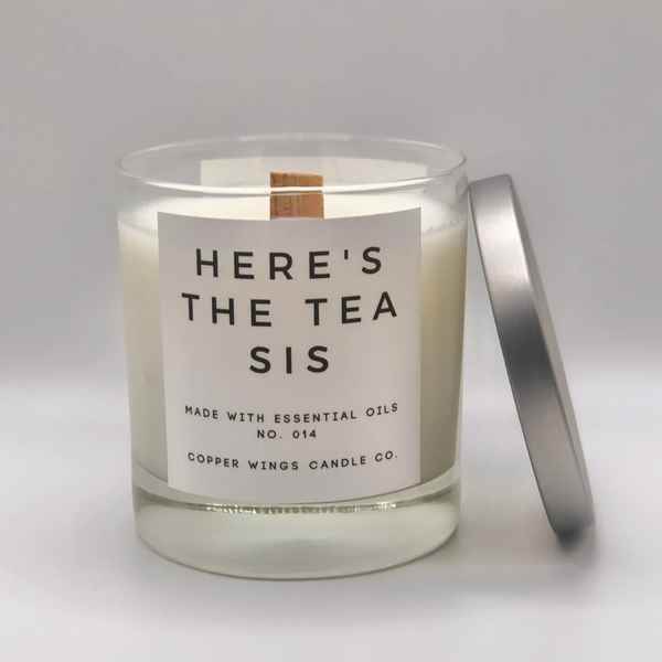 Copper Wings Candle Co. Here’s The Tea Sis