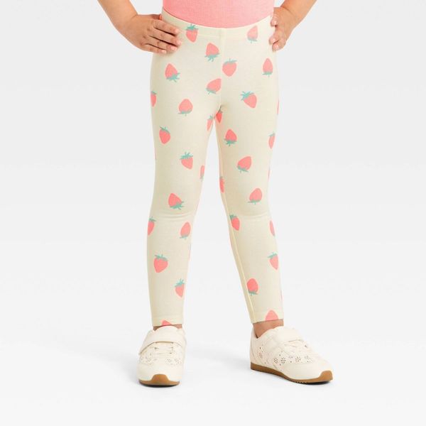Cat & Jack Toddler Girls' Strawberries Printed Leggings