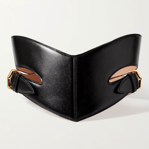 Alaïa Cutout leather waist belt