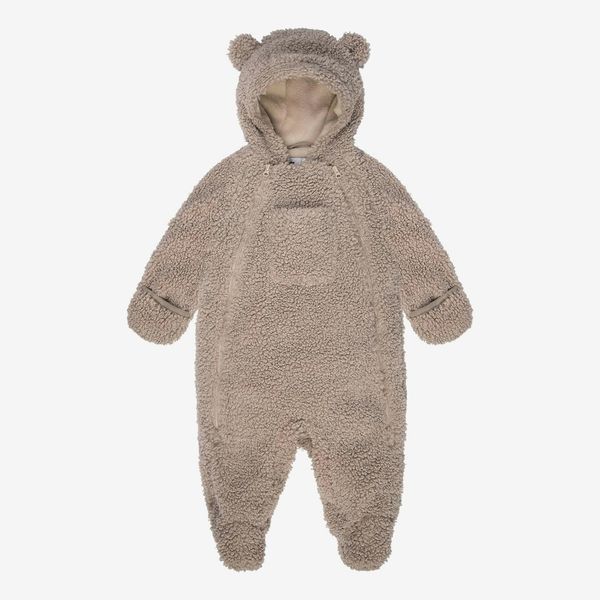 7AM Enfant Baby Jumpsuit Coat - 2 Central Zipper Teddy Jumpsuit for Baby