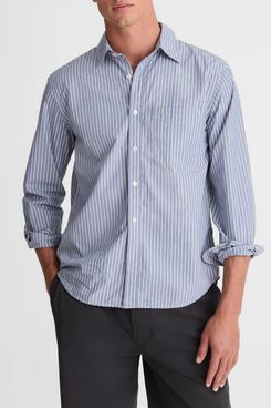 Madewell Stripe Poplin Button-Up Shirt