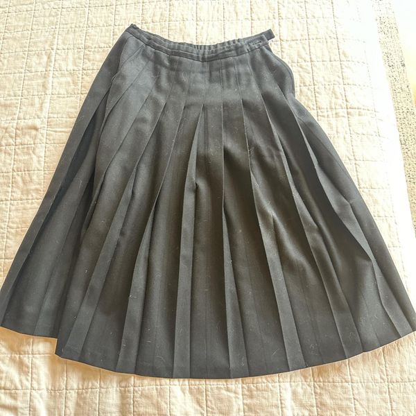 Pendleton Black Pleated Skirt