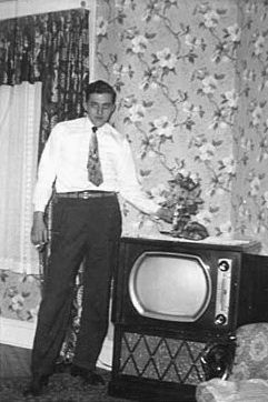 A selection from Oliver Wasow's photo essay "Go Over There By the TV" (2014).