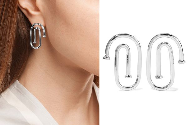 Jennifer Fisher Small Pipe Silver-Plated Earrings