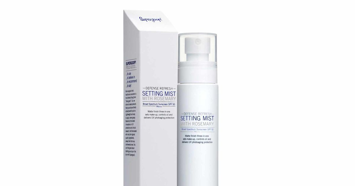 supergoop sunscreen spray for face
