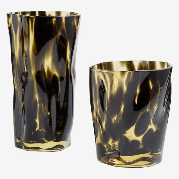 World Market Tortoiseshell Bar Glass