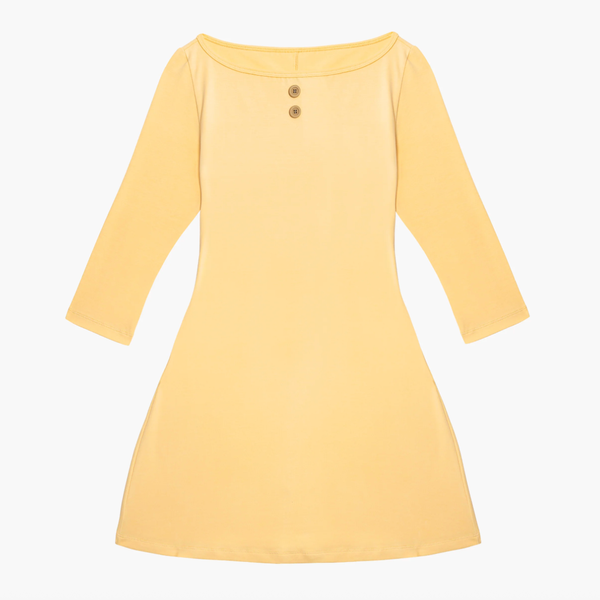 Oddli 3/4 Sleeve Boat Neck Dress