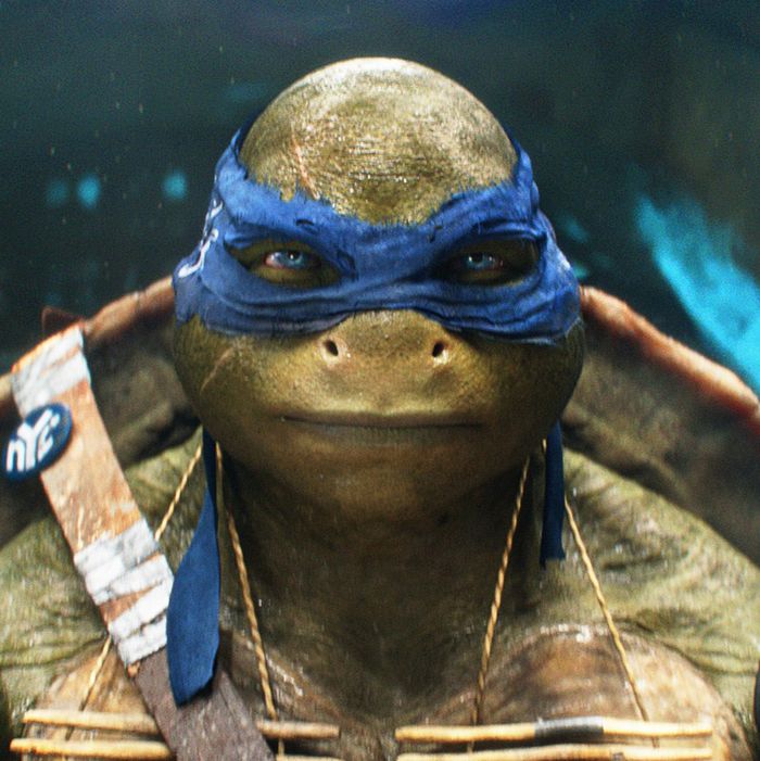 Leonardo in TEENAGE MUTANT NINJA TURTLES, from Paramount Pictures and Nickelodeon Movies.