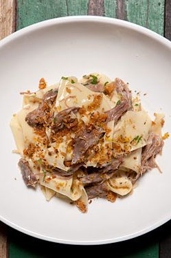 Papardelle duck braise, orange gremolata ($18)