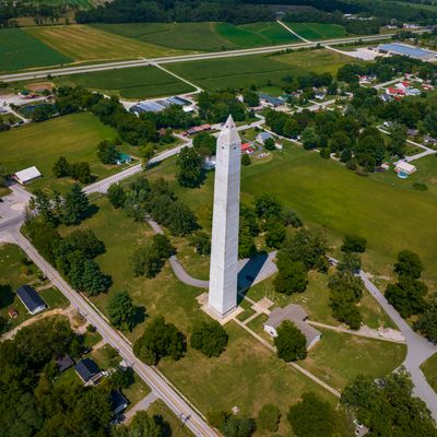 Jefferson Davis, President of the Confederacy during Civil War was born here and acknowledged by Monument, Fairview, Kentucky