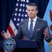 Defense Secretary Hegseth And Joint Chiefs Chairman Caine Hold Press Briefing
