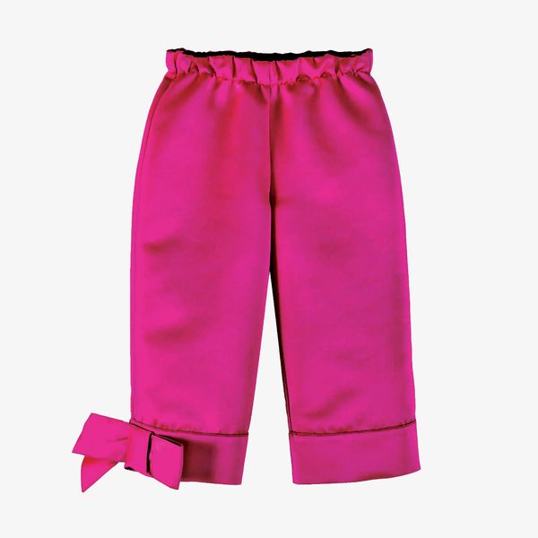 Mimisol Fuchsia Branded Duchesse Trousers