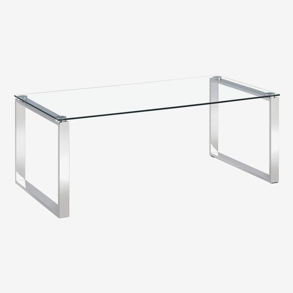 Charles Jacobs Clear Glass Coffee Table