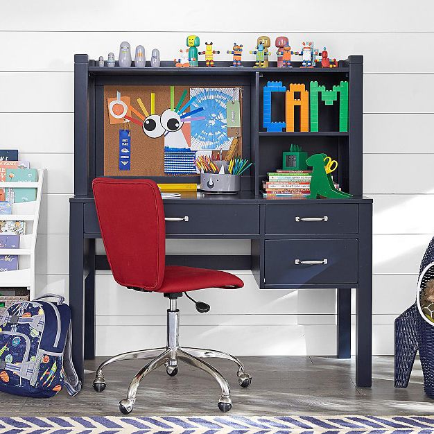 kids desk with shelves