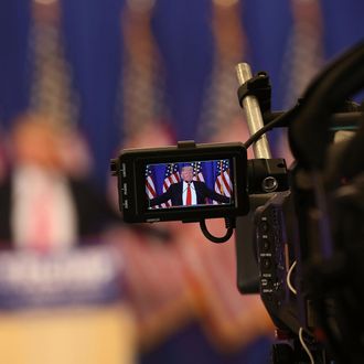 Donald Trump Holds News Conference In Jupiter, Florida