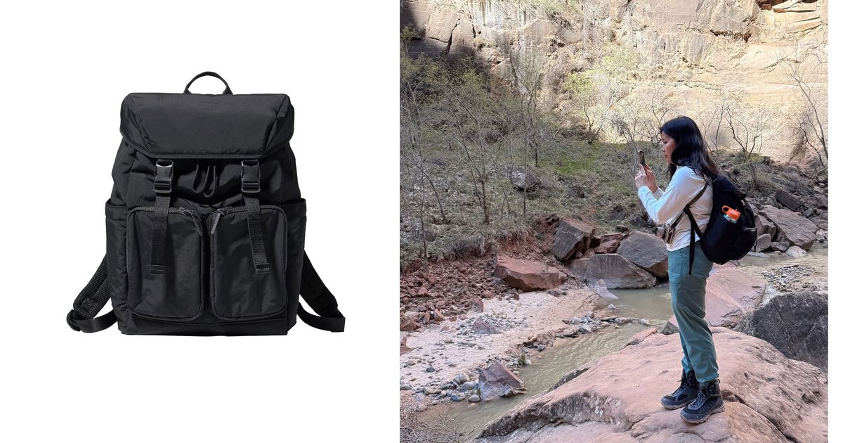 NWT - Uniqlo Multi Pocket Backpack in Black NWT - Uniqlo Multi Pocket Backpack in Black | eBay main image 2