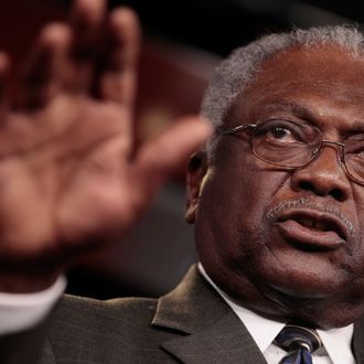 House Democratic Assistant Leader Rep. James Clyburn (D-SC) speaks during a news conference at the U.S. Captiol September 6, 2011 in Washington, DC. Clyburn has been tapped by Pelosi to be a member of the Joint Select Committee on Deficit Reduction, or 