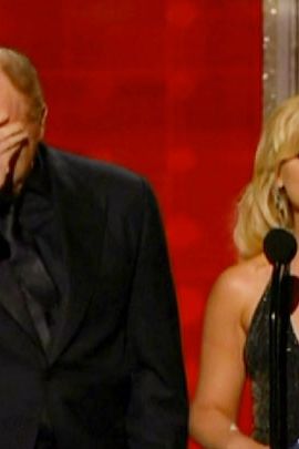 Louis C.K. won two writing awards, but here he shows just why he also won "Best Uncomfortable Face Rub" at last week's Rubbies. But really, judging by how often he does it on his show, he was a lock.