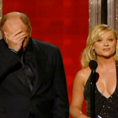 Louis C.K. won two writing awards, but here he shows just why he also won "Best Uncomfortable Face Rub" at last week's Rubbies. But really, judging by how often he does it on his show, he was a lock.