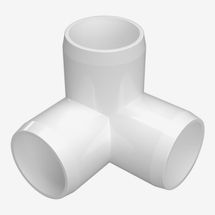 1 in. Furniture Grade PVC 3-Way Elbow in White (4-Pack)