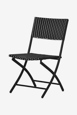 Destination Summer Parisian Wicker Folding Chair