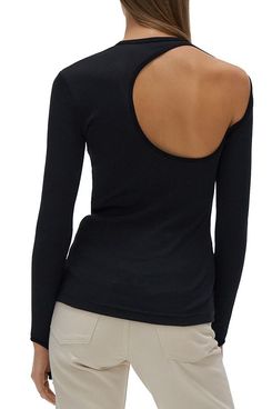 Helmut Lang Cotton Open-Back Top