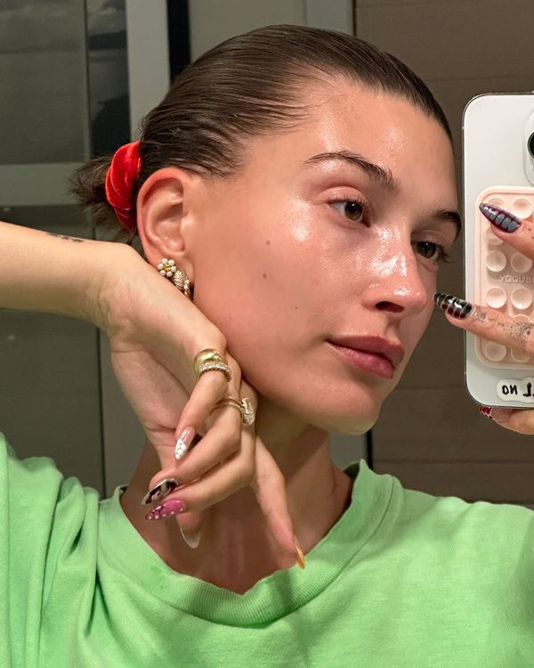 Hailey Bieber's Date Night Skin Care & Makeup Routine