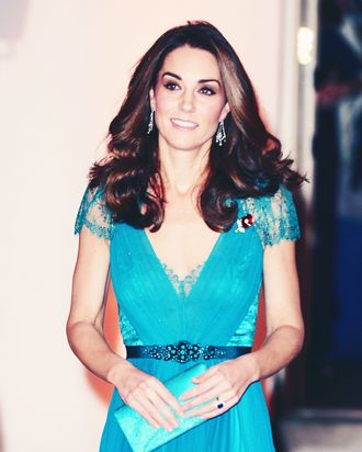 Kate middleton hotsell teal dress