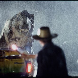 Scene from 1993 motion picture Jurassic Park