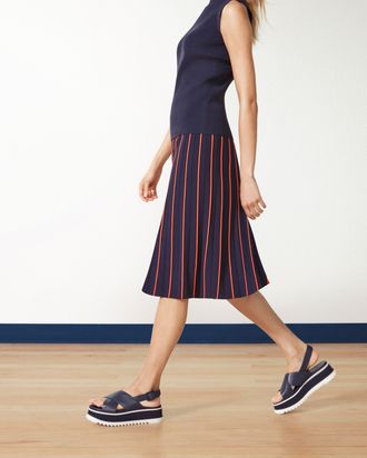 A Summer Goth Loves This Preppy Striped Tory Sport Skirt