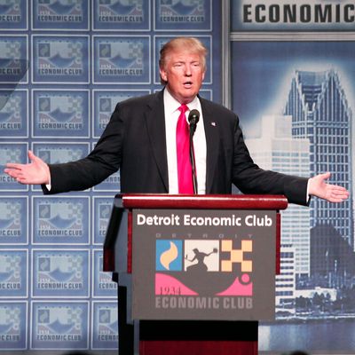 Donald Trump in Detroit.