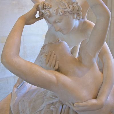 Psyche Revived by Cupids Kiss by Antonio Canova, marble sculpture, 1787