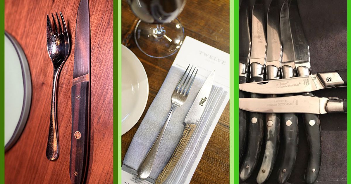 19 Restaurants über die von ihnen verwendeten Steakmesser