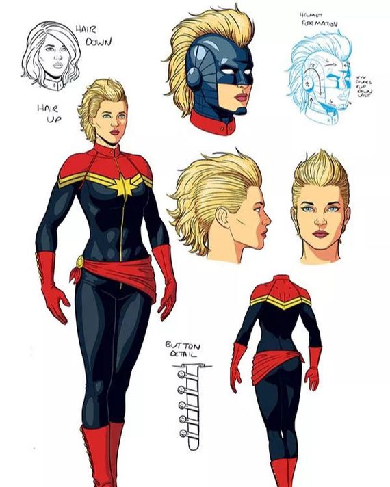 Carol Danvers’ Journey To Captain Marvel, In Costumes