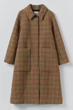 Toast Frankie Vibrant Check Raglan Coat