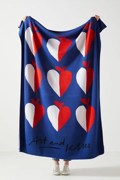 Hotel Magique for Anthropologie Art and Kisses Throw Blanket