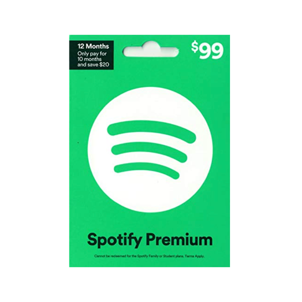 Spotify Annual Gift Card