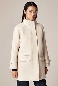 J. Crew Toscana Coat in Italian Stadium-Cloth Wool Blend