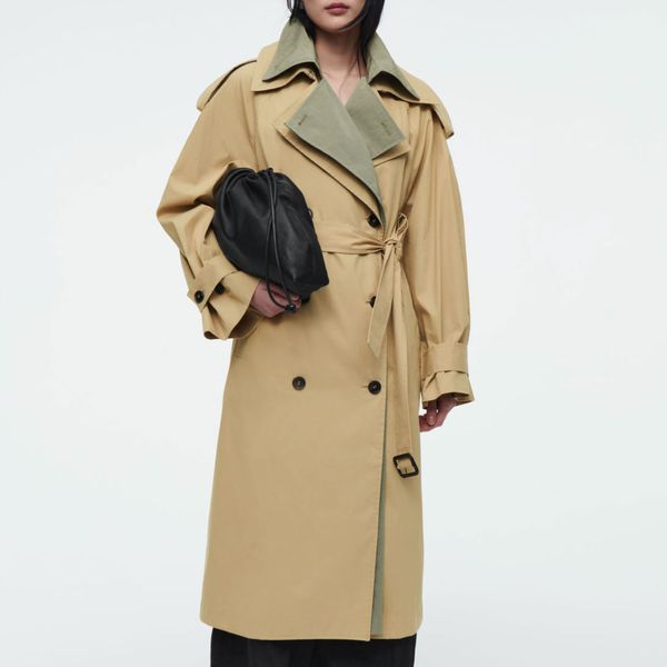 COS Layered Double-Breasted Trench Coat