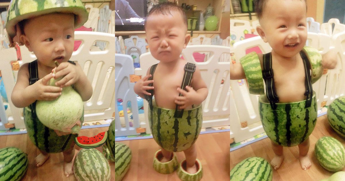 Babies Wearing Watermelons As Overalls A Trend