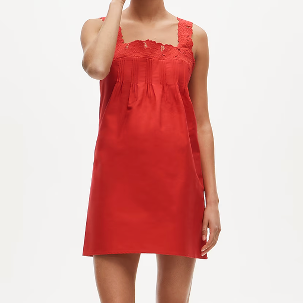 J.Crew Ondine Minidress in Double Cotton Poplin