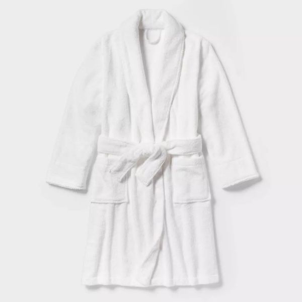 Target Spa Plush Bath Robe White - Threshold™