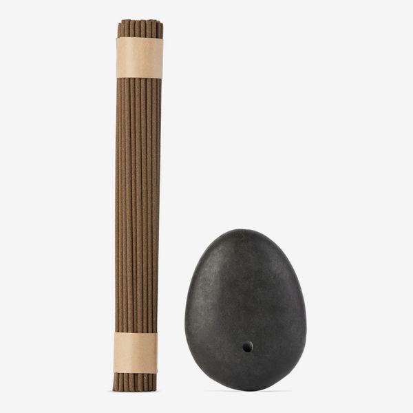 Binu Binu Stone Incense Burner & Sandalwood Incense Set