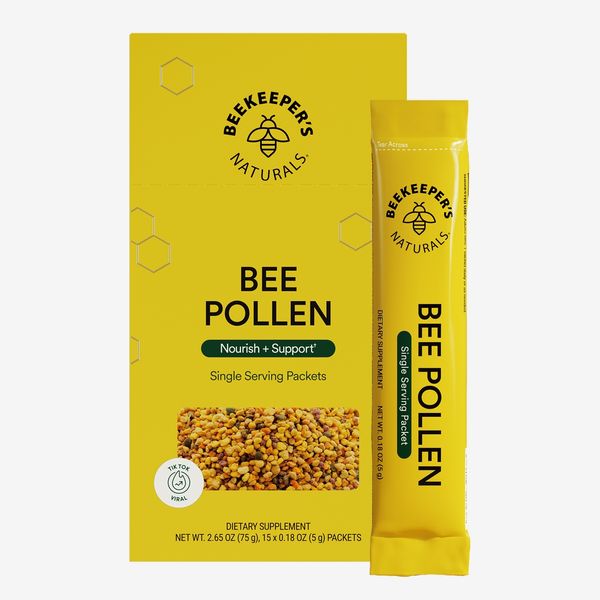 Beekeeper's Naturals 100% Raw Bee Pollen Stick Packs,