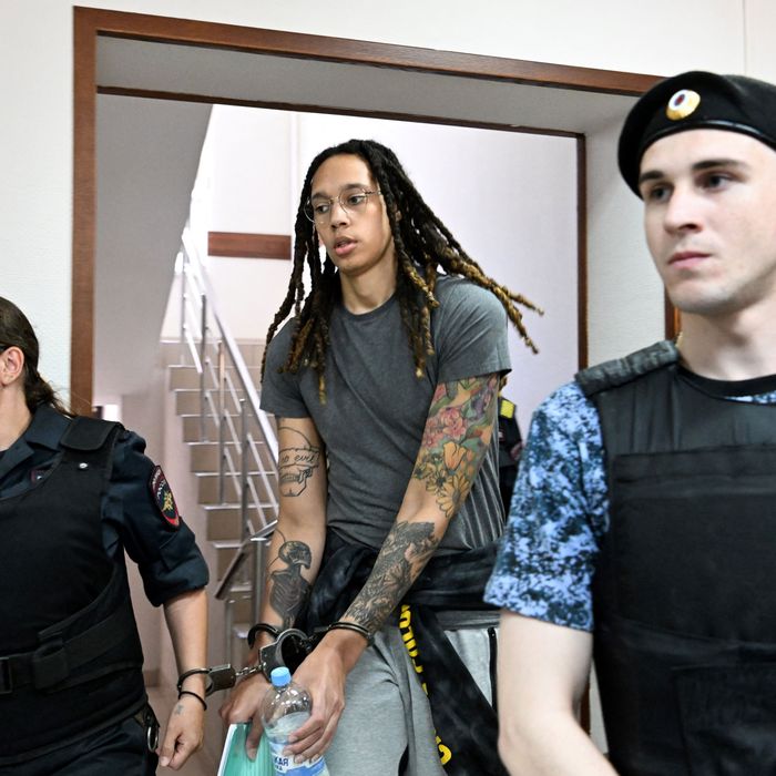 Brittney Griner Seen In Handcuffs In Russian Court