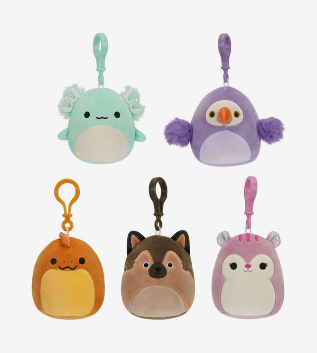 Squishmallows Original 3.5-Inch Clip-On Plush 5-Pack