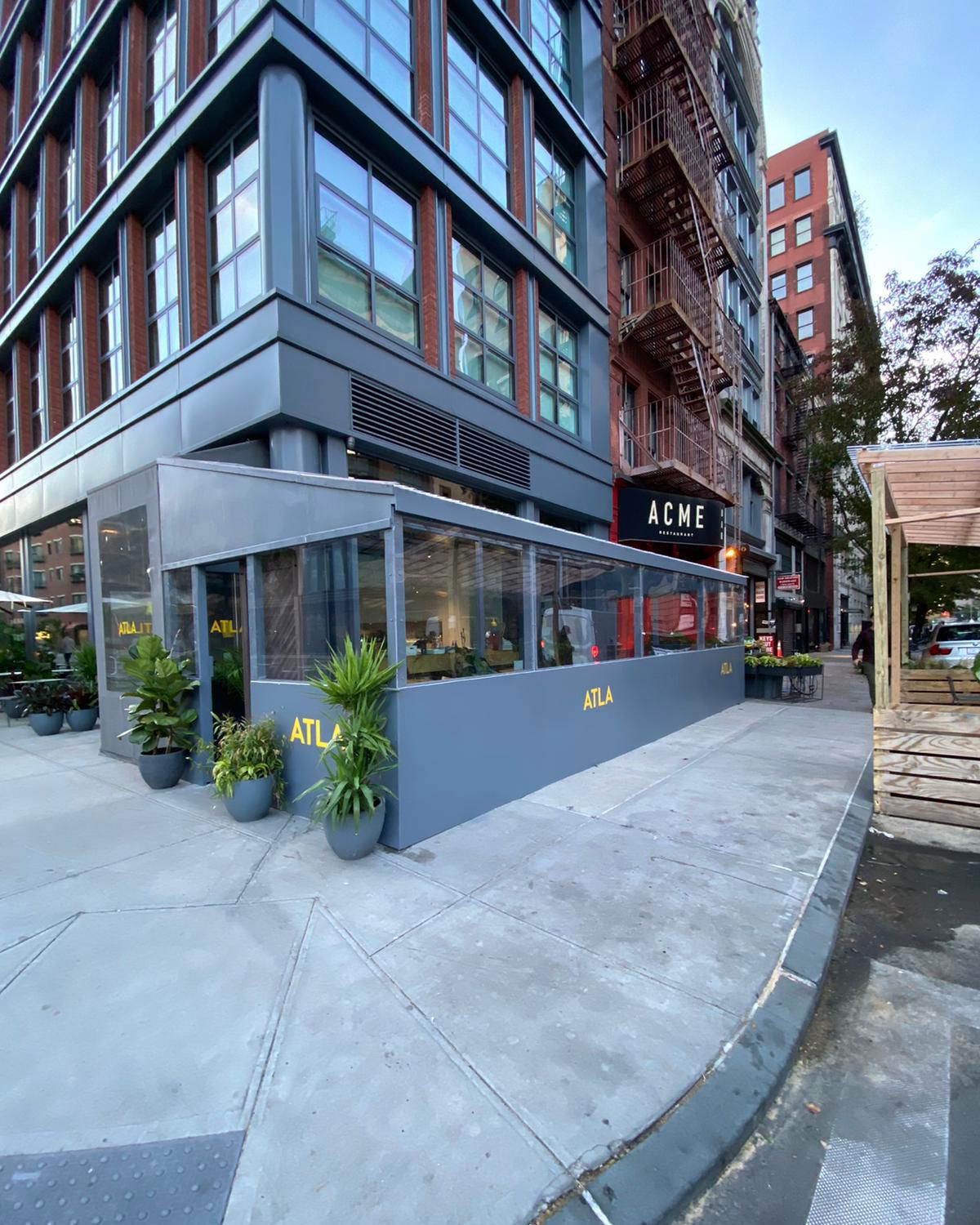 restaurant outside seating on Meet Nyc S First Professional Streetery Builders
